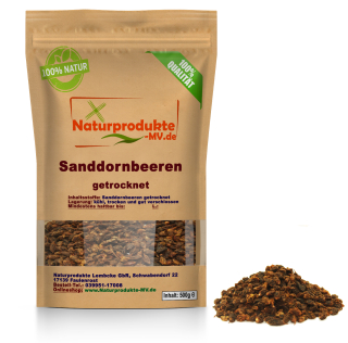 Sanddornbeeren getrocknet (500g) ganz Sanddorn Beeren