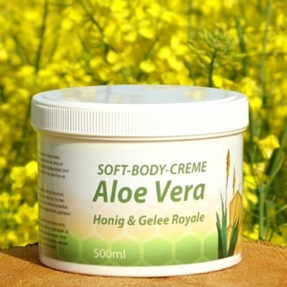 Soft-Bodycreme Aloe Vera mit Honig & Gelée Royale (500ml)