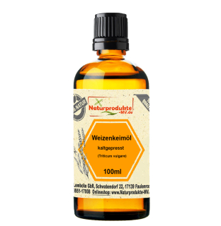 Weizenkeimöl kaltgepresst (100 ml) Weizenkeim Öl