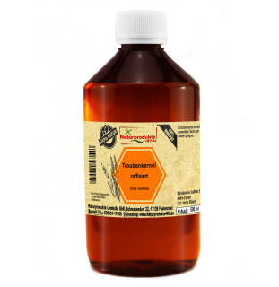 Traubenkernöl 100% rein 500 ml Traubenkern Öl Massageöl Feuchtigkeitspflege