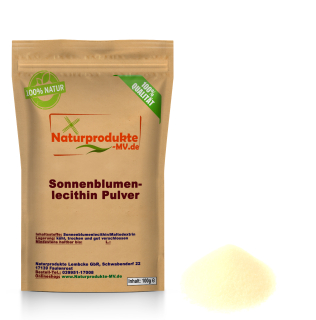 Sonnenblumenlecithin Pulver GMO frei (100 g) Sonnenblumen Lecithin Pulver SF50M 100g