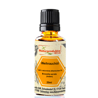 Weihrauchöl (20 ml) 100% naturreines ätherisches Weihrauch Öl