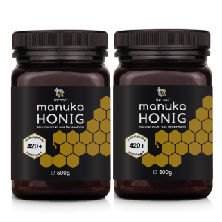 1kg (2x500g) Larnac Aktiver Manukahonig (MGO 420+) Manuka...