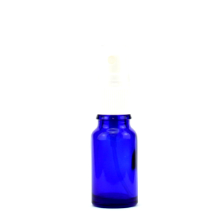 5x Blauglasflasche (10 ml) Blauglas Flasche Pumpzerstäuber Sprühflasche