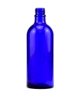 5x Blauglasflasche (100 ml) Blauglas Flasche ohne Verschluss