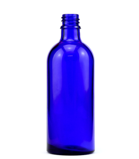 10x Blauglasflasche (100 ml) Blauglas Flasche ohne Verschluss