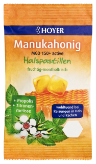 Manukahonig Halspastillen MGO 150+ active