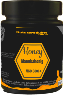 Manuka Honig MGO 800+ 250g im Schmuckglas MGO 891 | Pur, Roh & 100% natürlich | Manukahonig