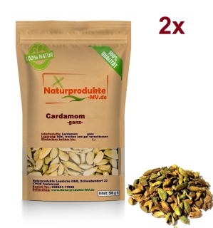 Kardamom ganz 1 Kg MYQ (Mixed Yellow Qualtity) Cardamom ganz gemischt gelb/braun