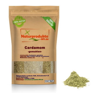 Kardamom gemahlen (1Kg) Cardamom gemahlen 1A Spitzenqualität