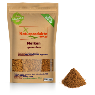 Nelken gemahlen (1Kg) Gewürznelken gemahlen 1A Spitzenqualität