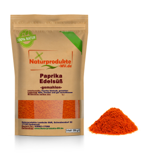 Paprika Edelsüß gemahlen (250g) Paprika Edelsüss gemahlen Paprikapulver