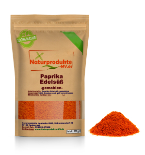 Paprika Edelsüß gemahlen (500g) Paprika Edelsüss gemahlen Paprikapulver
