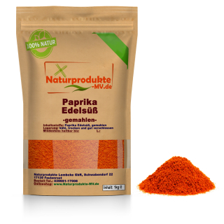 Paprika Edelsüß gemahlen (1Kg) Paprika Edelsüss gemahlen Paprikapulver
