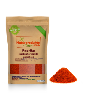 Paprika geräuchert süß (100g) Paprika rauchig Pulver