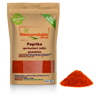 Paprika geräuchert süß (1Kg) Paprika rauchig Pulver 1A Spitzenqualität