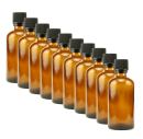 10x Braunglasflasche (100 ml) Braunglas Flasche...