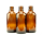 3x Braunglasflasche (50 ml) Braunglas Flasche ohne Verschluss