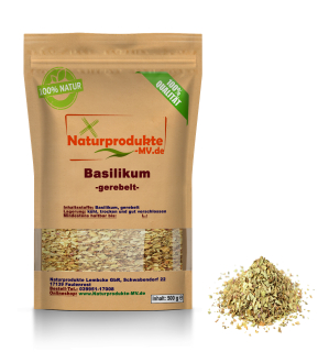 Basilikum gerebelt (500 g) 1A Spitzenqualität Basilikum Gewürz