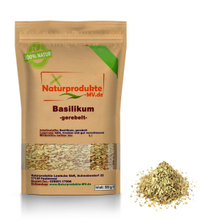 Basilikum gerebelt (500 g)  Basilikum Gewürz
