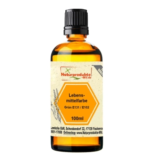 Lebensmittelfarbe Grün E131 / E102 (100 ml)