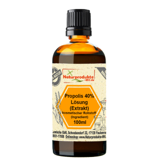 Propolis Lösung Extrakt 40% in Alk.100ml kosm. Rohstoff 100 ml Propolislösung Propolistinktur