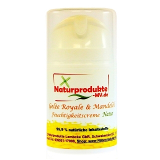 Gelee Royal & Mandelöl Feuchtigkeitscreme "NATUR" (50ml) Gelée Royale Creme