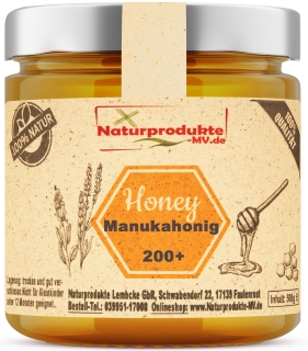 Manuka Honig MGO 200+  (500g) 200mg/kg Methylglyoxal(MGO) Manukahonig