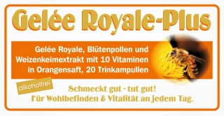 Gelée Royale Plus ohne Alkohol (20 Trinkampullen)