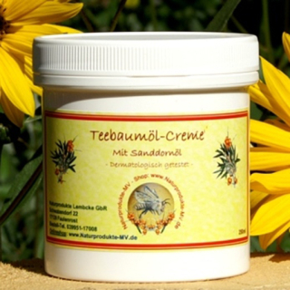 Teebaumöl Creme mit Sanddorn (250ml)