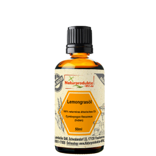 Lemongrasöl (50 ml) 100% naturreines ätherisches Lemongras Öl
